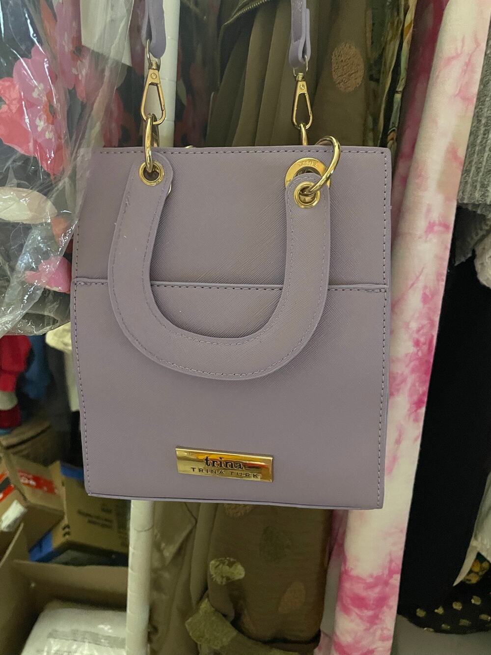 Women’s Trina Turk Purse W/Cross Strap 7.5”x9”